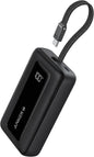 Anker Zolo Power Bank(2025 Upgrade), 20,000mAh 30W High-Speed Portable Charger with Built-In USB-C Cable, Battery Pack For iPhone 17/17 Air/17 Pro/17 Pro Max/16/15 Series, Galaxy, and More