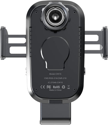 Auckly Smart Auto-Clamping Wireless Car Phone Mount & Fast Charger