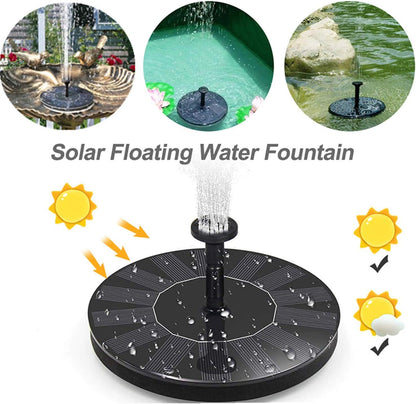 Solar Fountain Pump,Solar Powered Water Features with 7 Nozzles for The Garden, Floating Pond Pump for Bird Bath,Pool, Patio,Pond and Fish Tank