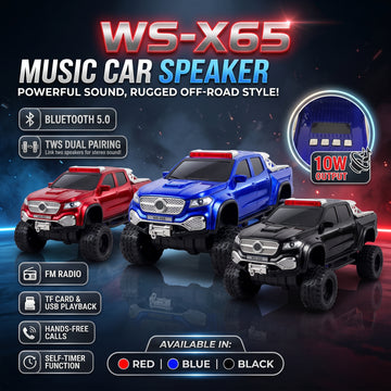 Wster WS-X65 Monster Truck Bluetooth Speaker | 10W Audio