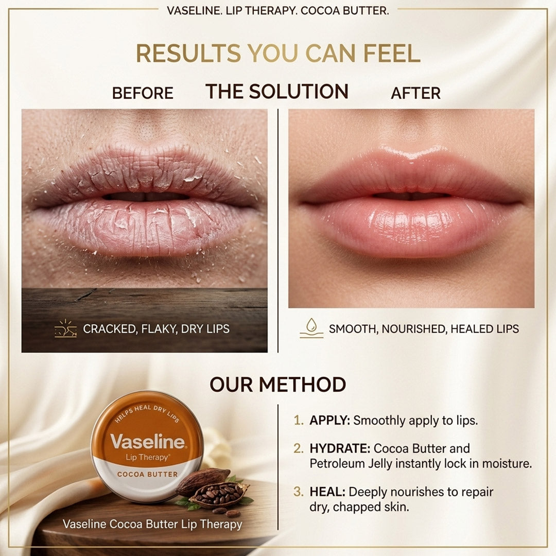 Vaseline Lip Therapy Balm Petroleum Jelly 20g pack of 2, 3 or 4 Pocket Size Pots