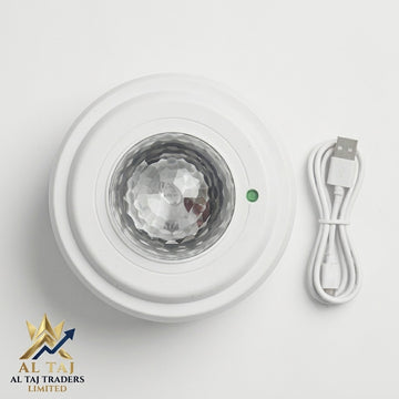 Bluetooth Northern Lights Moon & Star Projector – 360° Rotating LED Night Light & Wireless Speaker