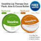 Vaseline Lip Therapy Balm Petroleum Jelly 20g pack of 2, 3 or 4 Pocket Size Pots