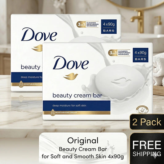 Dove Original Beauty Cream Bar 4x90 moisture for soft skin Pack 2| free delivery