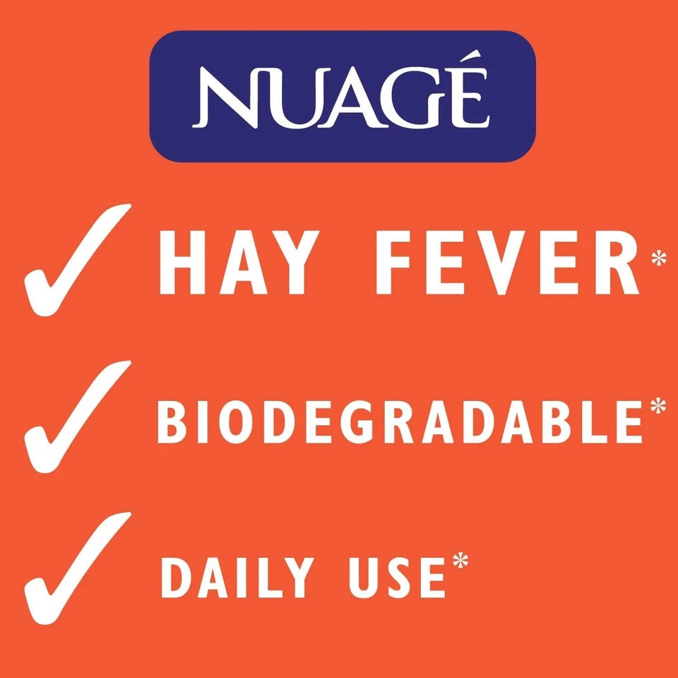 Nuage Hayfever Relief Wipes Resealable (Pack of 2*30) with free Delivery all over the UK